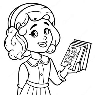 Halaman Mewarnai Karakter Dork Diaries Yang Lucu 88983-29318