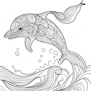 Halaman Mewarnai Paus Megah Melompat 89164 29465