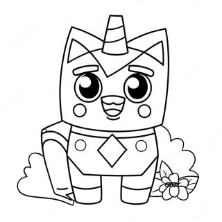 Halaman Mewarnai Unikitty 89368-29616