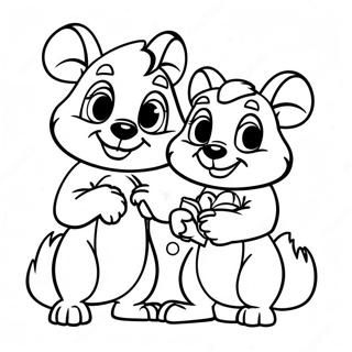 Chip Dan Dale Halaman Mewarnai