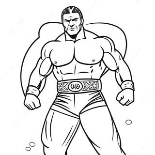 Halaman Mewarnai Pegulat Wwe Yang Menarik 89861 30003