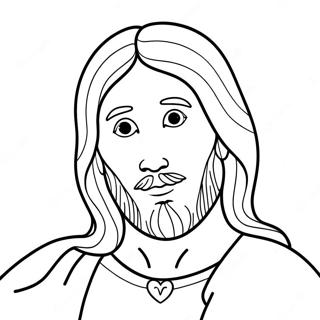 Halaman Mewarnai Yesus Mengasihiku 89961-30074