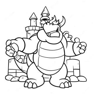 Bowser Halaman Mewarnai