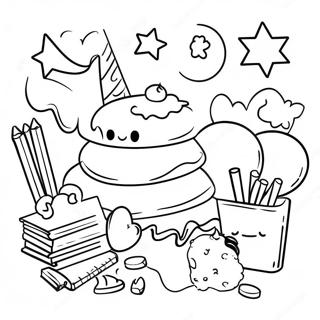 Halaman Mewarnai Pesta Liburan Sekolah Yang Berwarna Warni 90197-30266
