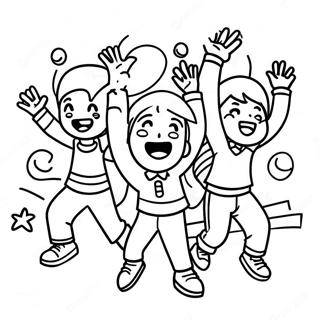 Anak Anak Bersemangat Halaman Mewarnai Liburan Sekolah 90198 30270