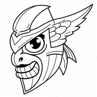 Halaman Mewarnai Maskot Patriots 90276-30329