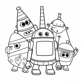 Halaman Mewarnai Petualangan Storybots Yang Berwarna Warni 91148-31067