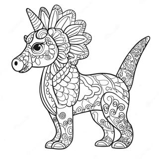Halaman Mewarnai Alebrije Yang Unik 91255-31158