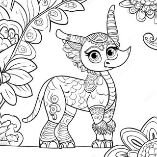 Halaman Mewarnai Alebrije Yang Unik 91255-31159