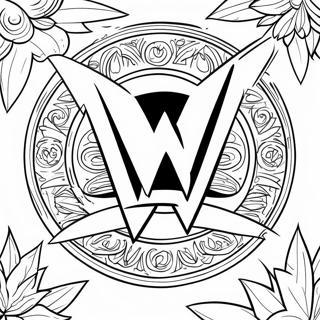 Halaman Mewarnai Desain Logo Wwe Yang Berwarna Warni 91840-31617