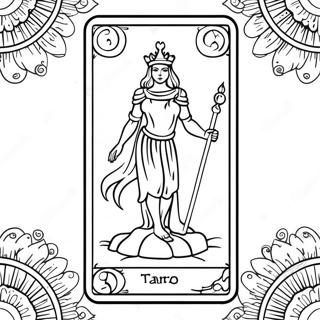 Halaman Mewarnai Kartu Tarot 92118-31822