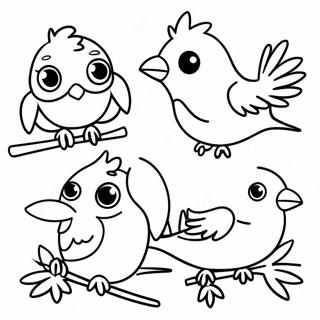 Burung Tropis Yang Berwarna Warni Halaman Mewarnai 92325 31991