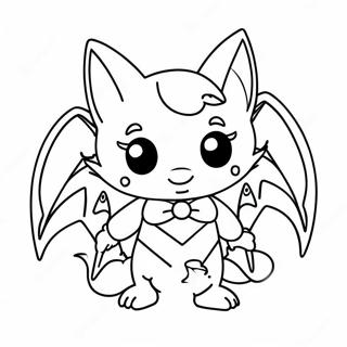 Halaman Mewarnai Rouge Si Kelelawar Yang Stylish Dengan Aksesori 92430 32076