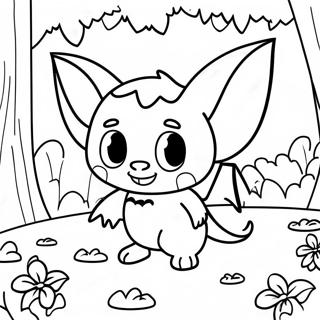 Halaman Mewarnai Rouge Si Kelelawar Yang Petualang Di Hutan 92431 32077