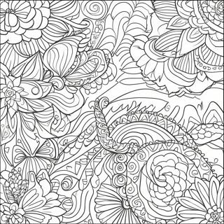 Halaman Mewarnai Pola Eksentrik 92816 32377