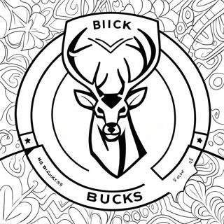Halaman Mewarnai Logo Milwaukee Bucks 93120-32606