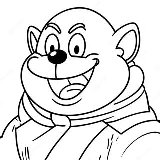 Halaman Mewarnai Dr Eggman Jahat Tertawa 93146-32627