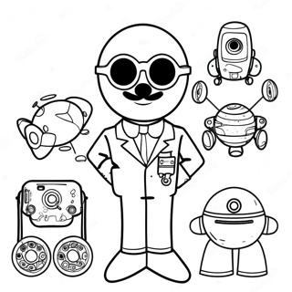 Halaman Mewarnai Dr Eggman Dengan Robot 93147-32629