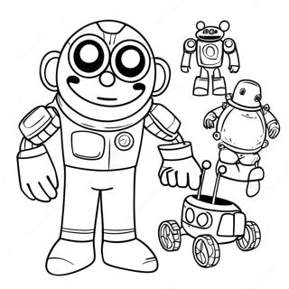 Halaman Mewarnai Dr Eggman Dengan Robot 93147-32630