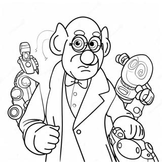 Halaman Mewarnai Dr Eggman Dengan Robot 93147-32631