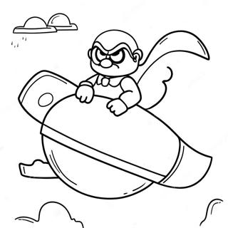 Halaman Mewarnai Dr Eggman Dalam Mesin Terbangnya 93148-32633