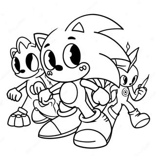 Petualangan Halloween Sonic Dan Teman Teman Halaman Mewarnai 93537-32939