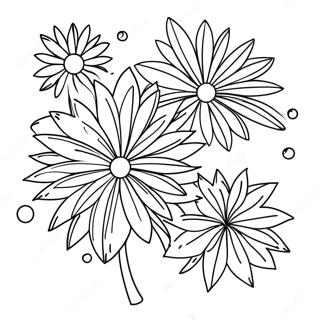 Halaman Mewarnai Kembang Api Tahun Baru Yang Berwarna Warni 93560-32950