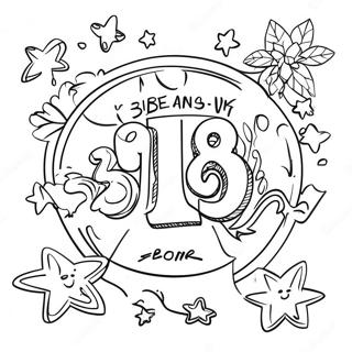 Halaman Mewarnai Hitung Mundur Malam Tahun Baru Yang Berkilau 93562-32957