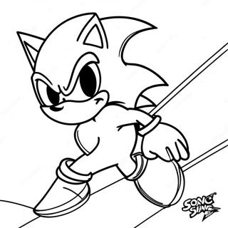 Halaman Mewarnai Aksi Silver Sonic Dinamis 93946 33248