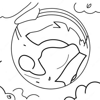 Halaman Mewarnai Bumi Dengan Pelangi 9395-496