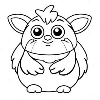 Furby Halaman Mewarnai