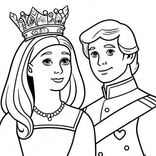 Halaman Mewarnai Pangeran Dan Putri Kerajaan 94152-33408