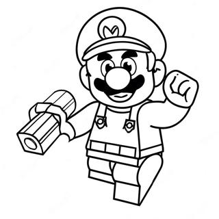 Lego Mario Halaman Mewarnai