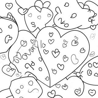 Halaman Mewarnai Hati Percakapan Yang Ceria 94593-33812