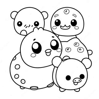 Halaman Mewarnai Hewan Tsum Tsum Yang Menggemaskan 94746 34067