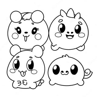 Halaman Mewarnai Hewan Tsum Tsum Yang Menggemaskan 94746 34068