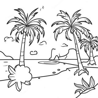 Halaman Mewarnai Surga Pohon Palem 95133 34369