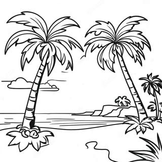 Halaman Mewarnai Surga Pohon Palem 95133 34371