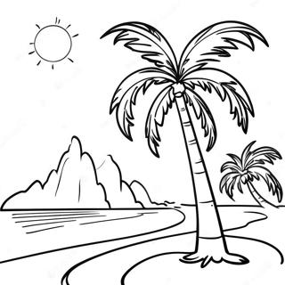 Halaman Mewarnai Surga Pohon Palem 95133 34372