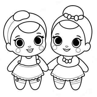 Halaman Mewarnai Boneka Lol Lucu 95157-34382