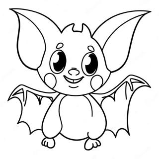 Halaman Mewarnai Kelelawar Halloween Kartun 95261-34472