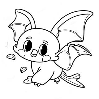 Halaman Mewarnai Kelelawar Halloween Yang Terbang 95262-34473