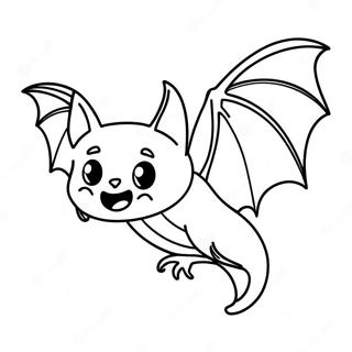 Halaman Mewarnai Kelelawar Halloween Yang Terbang 95262-34476