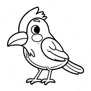 Halaman Mewarnai Gagak Marah 95413 34591