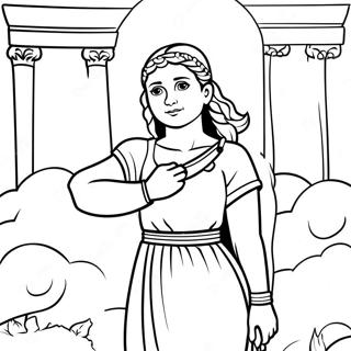 Halaman Mewarnai Esther Yang Berani 95488 34645