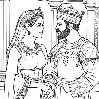 Halaman Mewarnai Esther Dan Raja Xerxes 95489-34649