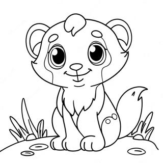 Halaman Mewarnai Hewan Therian Yang Imut 95589-34724