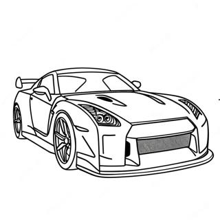 Halaman Mewarnai Mobil Sport Gtr 95690-34834
