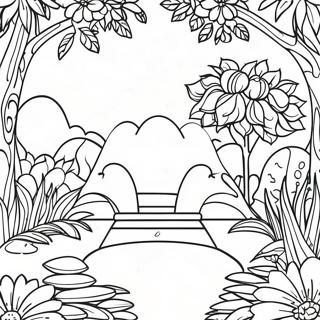 Halaman Mewarnai Terapi Taman Mindfulness 95744 34882