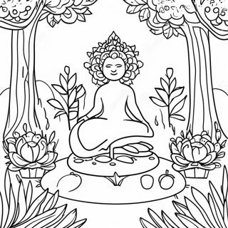 Halaman Mewarnai Terapi Taman Mindfulness 95744 34883